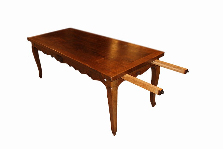 Antico tavolo francese del 1800 in ciliegio Provenzale allungabile