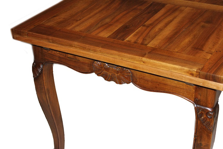 Tavolo rettangolare francese stile Provenzale del 1800 in legno di noce