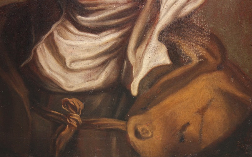 Olio su tela italiano di 1800 ispirato a  Federico Barocci (1535 - 1612)