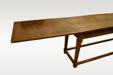 Table extensible rustique antique de 1700, 4 mètres