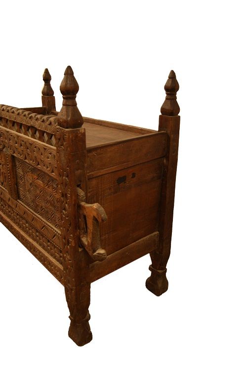 Antica credenza madia pakistana in legno Pakistan 1800 