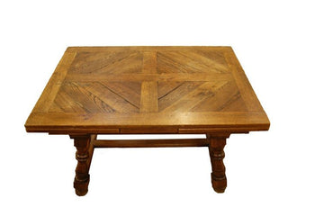 Antique rustic extendable table from the 1800s French