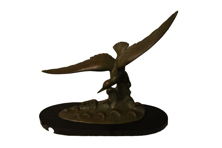 Scultura in bronzo art Decò "Albatros"