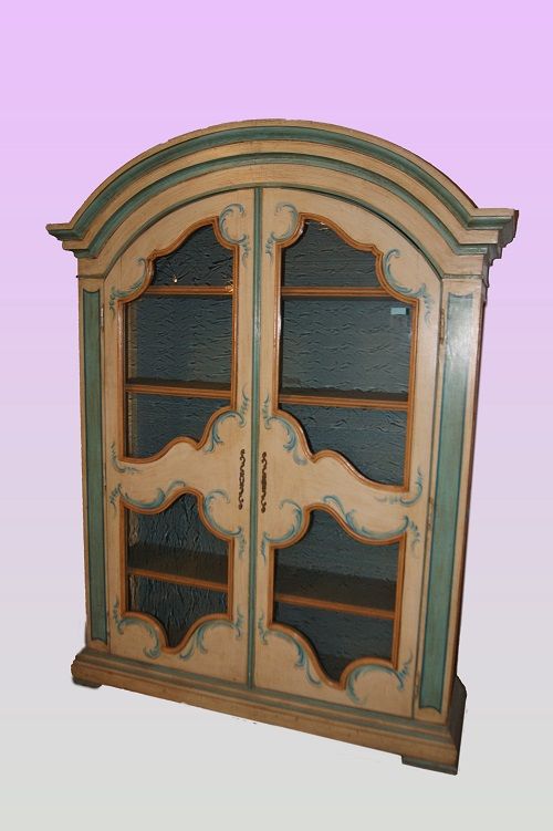 Antica vetrina francese Provenzale laccata 
