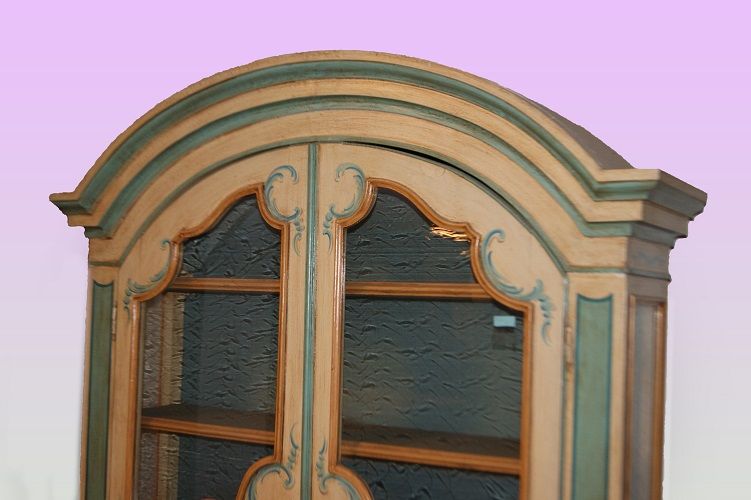 Antica vetrina francese Provenzale laccata 