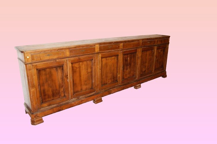 Grande credenza impero in ciliegio del 1800 Francese