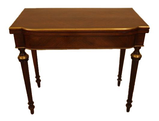 Antico tavolino da gioco consolle francese del 1800 stile Luigi XVI