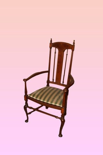 Antique 19th century Victorian mahogany desk armchair