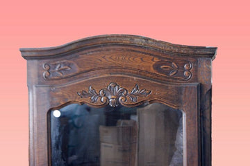 Carved French Provençal Display Cabinet from the 1800s
