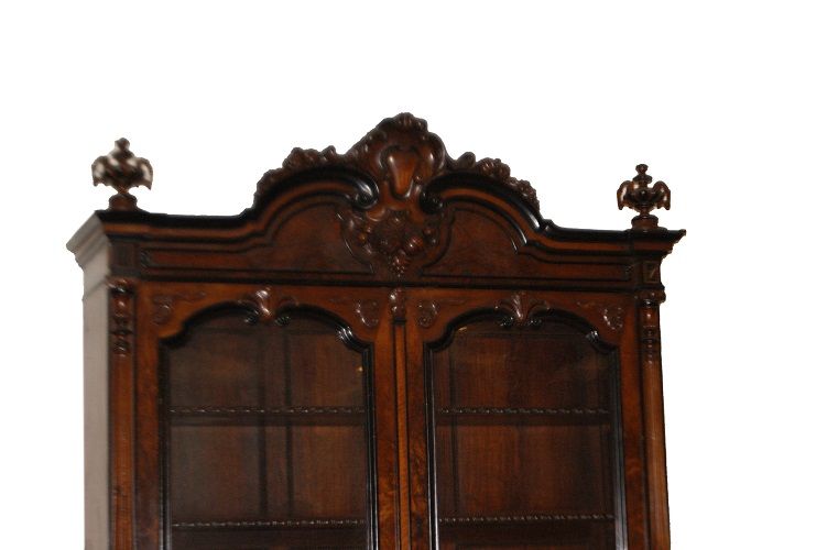 Grande credenza del 1800 Luigi Filippo in noce alta 280 cm