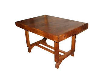 Italian Decò extendable table from 1900 in walnut wood