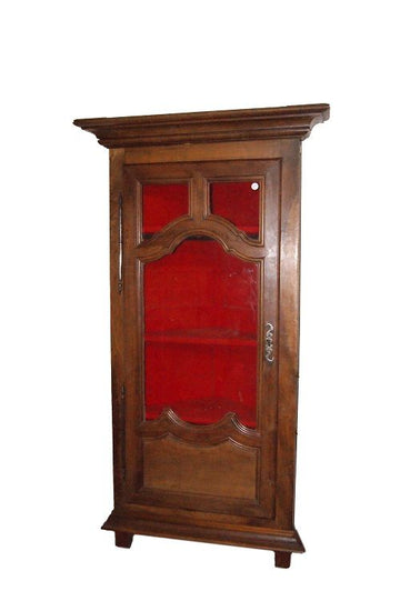 Encoignure meuble français du 19ème siècle en merisier de style provençal