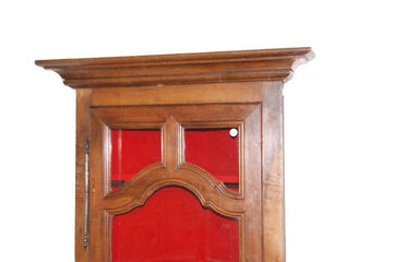 Cherry Provençal displey corner cupboard 