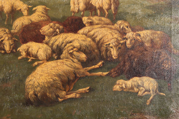 Huiles sur toile françaises 1800 représentant des paysages ruraux
