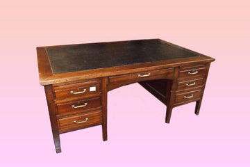 Large antique double-sided Italian partners desk