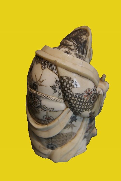 Le sette divinità della fortuna (七福神 shichifukujin) avorio di mammut
