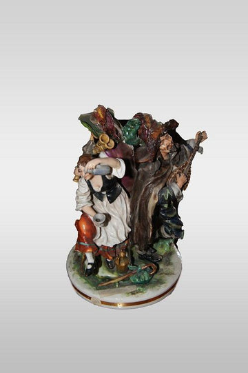 Sculpture en porcelaine de Capodimonte de 1800 Italie