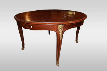 Table ovale extensible Louis XV ancienne de 1800, 3 m