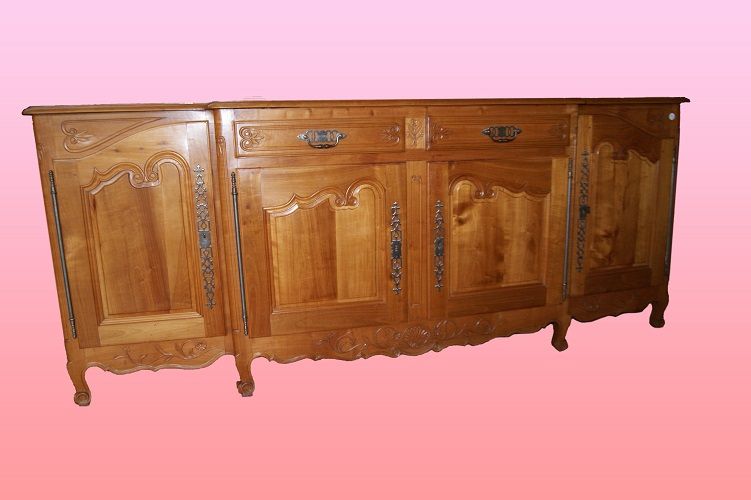 Antica credenza francese in ciliegio 2.5 metri Provenzale 