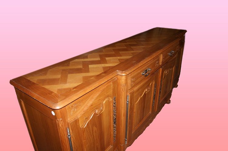 Antica credenza francese in ciliegio 2.5 metri Provenzale 