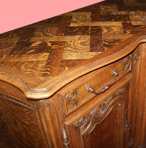 Antica credenza 4 porte 2.5 mt del 1800 francese in rovere Provenzale 