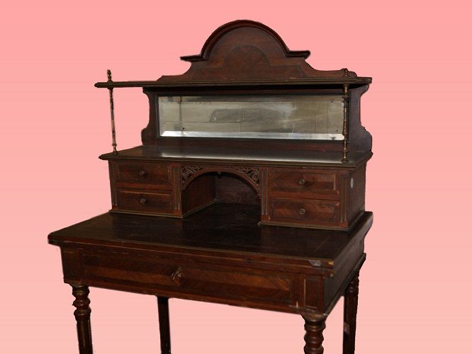 Antico Bonheur du jour francese del 1800 Luigi XVI