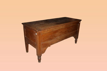 French flour cupboard from the first half of the 19th century in walnut wood.