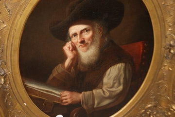 Huile sur toile française de 1700 représentant le portrait du 