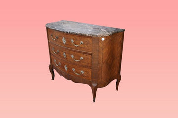 Commode antique en forme de croissant de style Transition française des années 1800