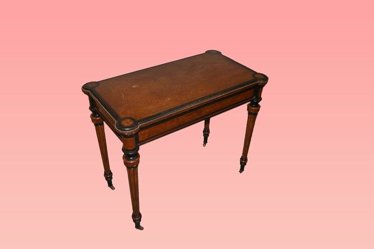 Antico tavolino da gioco stile Luigi XVI francese del 1800 maples