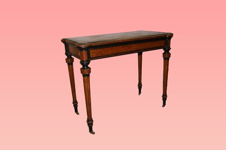 Antico tavolino da gioco stile Luigi XVI francese del 1800 maples