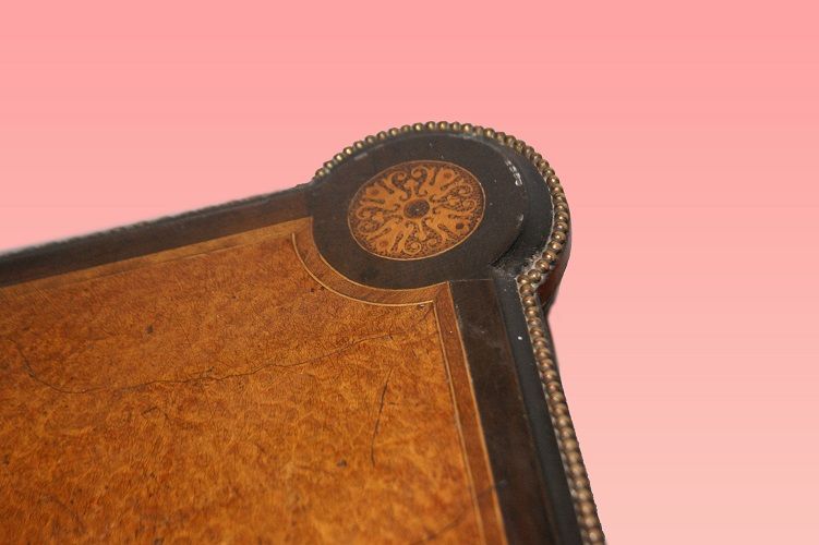 Antico tavolino da gioco stile Luigi XVI francese del 1800 maples