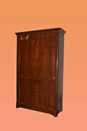 Antique French Empire style Cupboards from 1800s veneered in mahogany