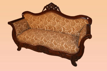 Canapé italien de style Louis Philippe du 19ème siècle