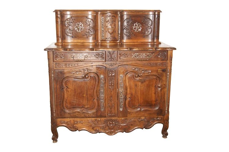Antica credenza francese del 1800 stile Provenzale in legno di noce 
