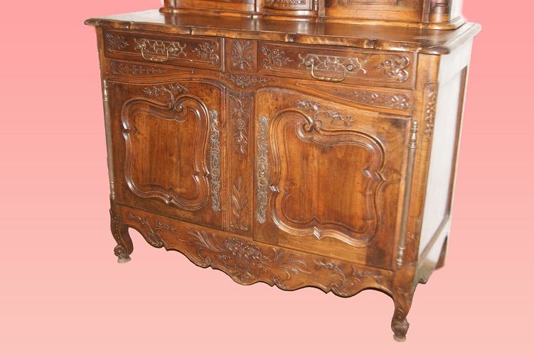 Antica credenza francese del 1800 stile Provenzale in legno di noce 