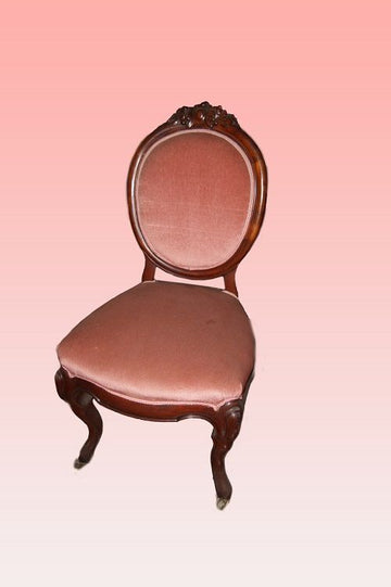 Groupe ancien de 8 chaises anciennes Louis Philippe des années 1800 en acajou