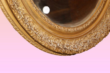 Miroir ovale de style Louis XV français