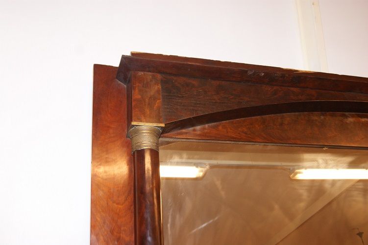 Grande specchiera francese in mogano stile Impero