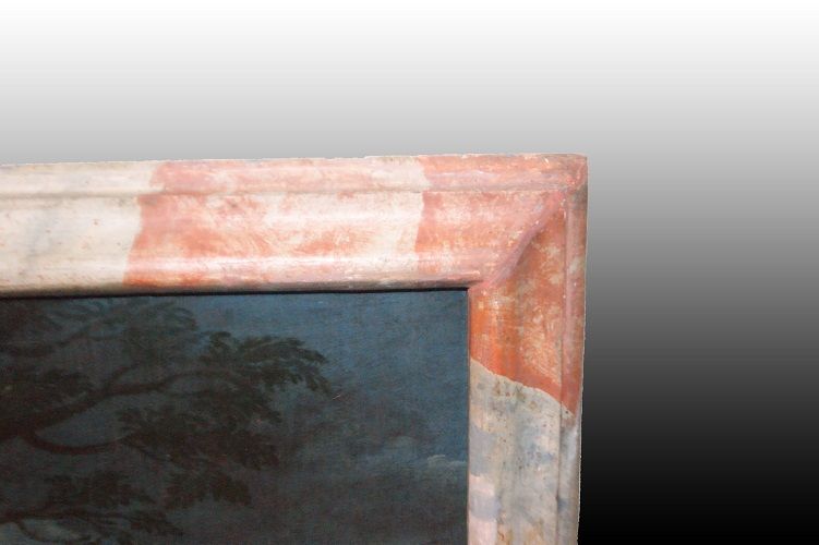 Olio su tela italiano del 1700 raffigurante scena biblica Angelo Venuta