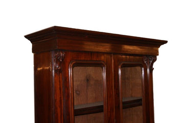 Credenza libreria inglese stile Regency in mogano