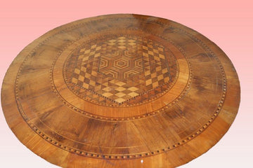 Antique Italian Sorrento table from the 1800s, all inlaid