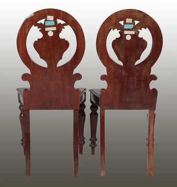 Pair of entrance chairs