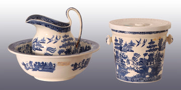 Porcelain toilet set