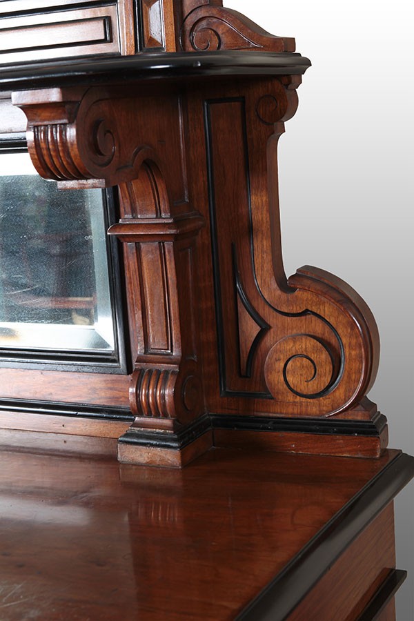 Coppia di antiche piattaie francesi del 1800 in stile Luigi Filippo 