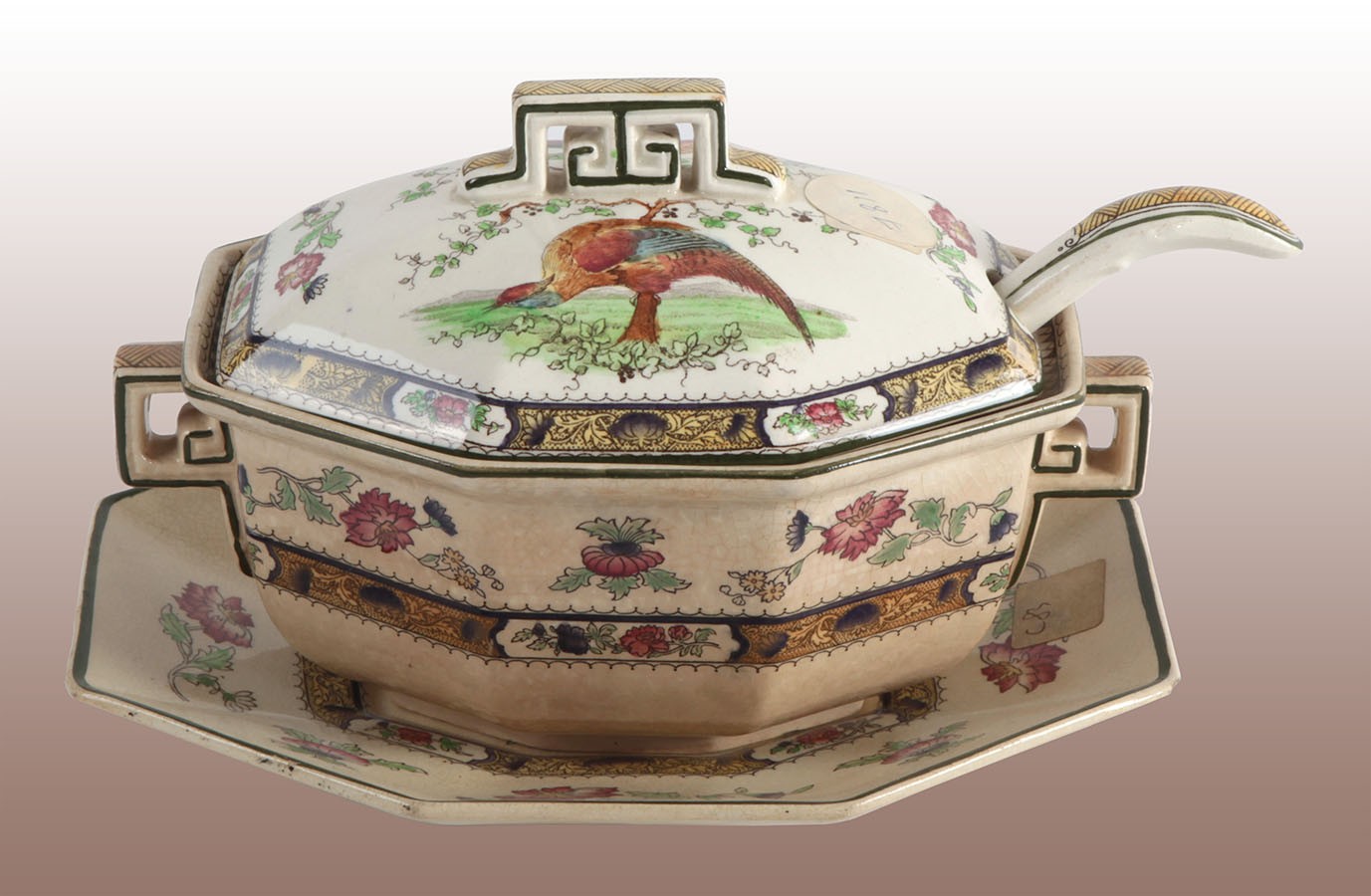 Antiche porcellane zuppiere in porcellana Royal Doulton cineserie