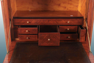 Antico secretaire francese del 1800 in bois de rose con piano in marmo