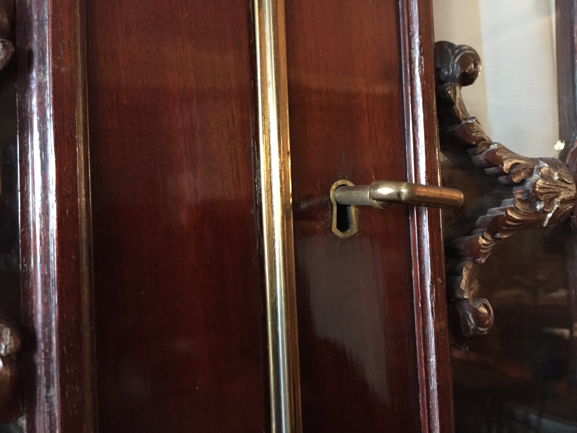 Antica grande libreria bookcase inglese in mogano stile Regency del 1800 Libreria antica Notarile Avvocato 