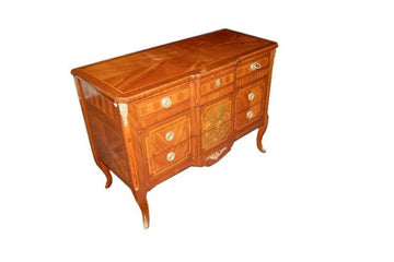 Commode antique française de style Transition des années 1800 en acajou