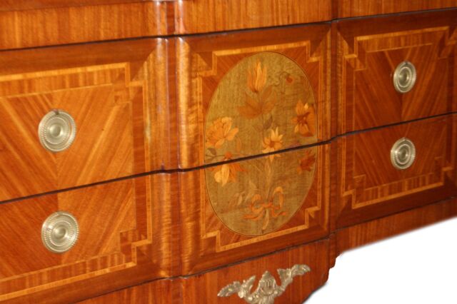 Antico cassettone francese del 1800 stile Transizione in mogano